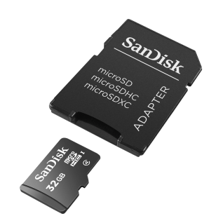 SANDISK SD MICRO 32G CARD + ADAPTER
