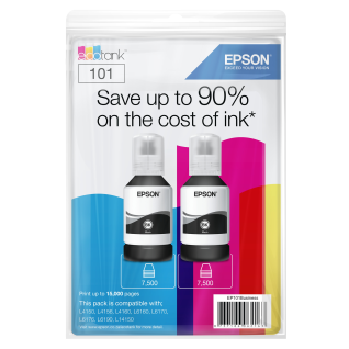 Epson 101 Ink Bundle - 2 black ink ONLY