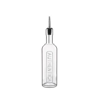 Luigi Bormioli 500ml Authentica Bottle with Stainless Steel Pourer