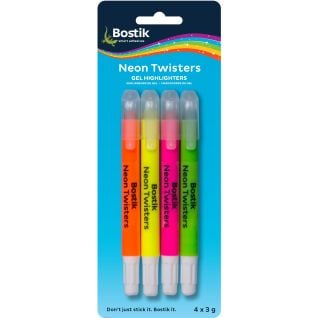 Bostik Neon Twisters 4 Pack