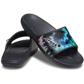 Classic Crocs Tie Dye Grphc Sandal-Multi Black/Black