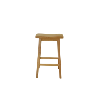 Natural Barstool in Wood Finish