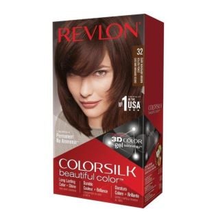 REVLON Colorsilk Permanent Hair Color - Dark Mahogany Brown - 32