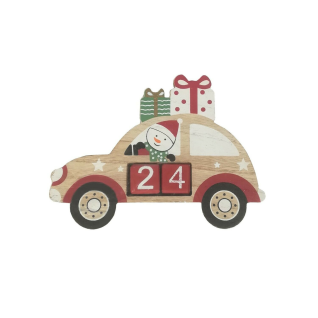 Advent Calendar Car With Santa