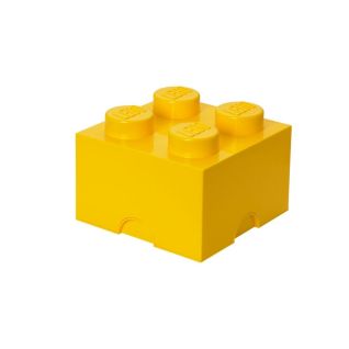 LEGO Storage Brick 4 Knob - Yellow