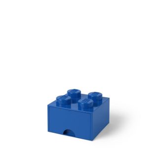 LEGO Brick Drawer 4 Knob - Blue