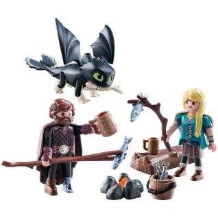 Playmobil Dragons Hiccup, Astrid & Dragon