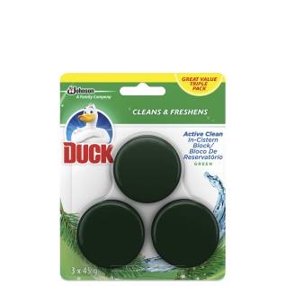 Duck Active Clean Triple Pack Green 3X45g