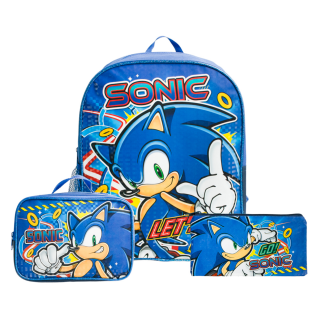 Sonic Backpack 3pc Combo Set