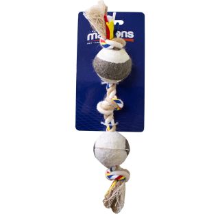 Marltons Dog rope +2 miniballs 25cm
