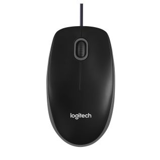 Logitech M100 Full-size Wired Mouse Grey