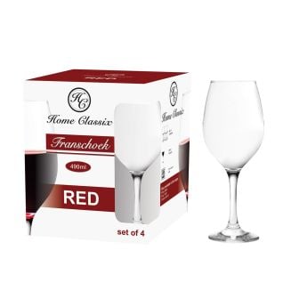 Home Classix Franschoek 490ml Red Wine Glass - Set of 4