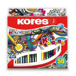 Kores Mandalas Colour Pencils Crayons 50'S