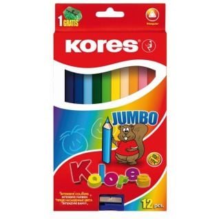 Kores Kolores Jumbo Pencil Crayon 12S