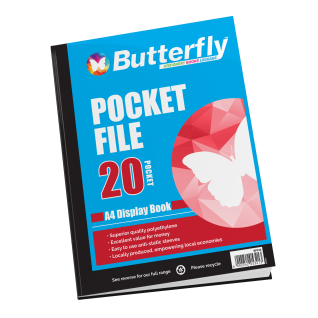 Butterfly Pocket File A4 20 Page