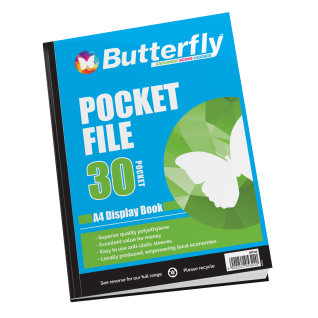 Butterfly Pocket File A4 30 Page