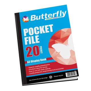 Butterfly Pocket File A3 20 Page