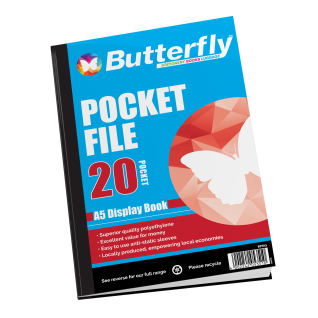 Butterfly Pocket File A5 20 Page