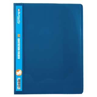 Butterfly A4 Quotation Folders 180 Micron Light Blue Pack Of 5