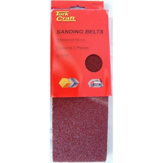 Tork Craft -Sanding Belt 100 X 610mm 40grit 2/Pack