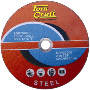 Tork Craft Cutting Disc For Steel 230 X 2.0 X 22.22mm