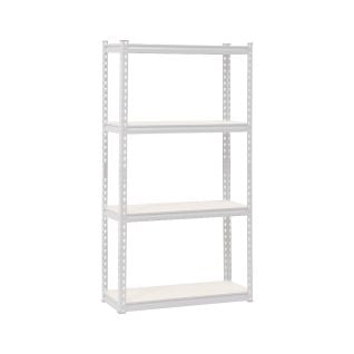 Wildberry 4 Tier MDF Metal Stand White