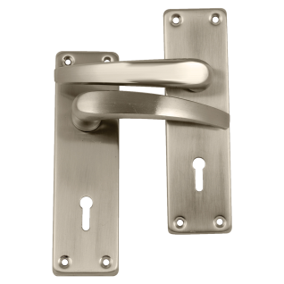 Cabinet Shop Lockset Ruby 6 Inch- - Satin Chrome