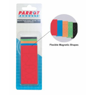 Parrot Magnetic Flexible Shapes (15mm - 50 Pack - Assorted)