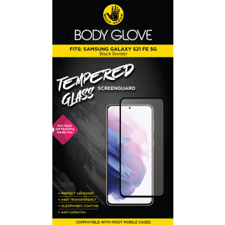 Body Glove Samsung Galaxy S21 FE Tempered Glass Screenguard Black