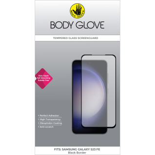 Body Glove Samsung Galaxy S23 FE Tempered Glass Screenguard Black