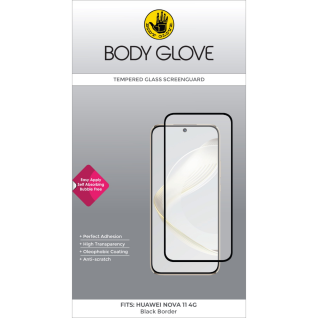 Body Glove Huawei Nova 11 4G Tempered Glass Screenguard Black