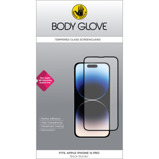 Body Glove Apple iPhone 14 Pro Tempered Glass Screenguard Black