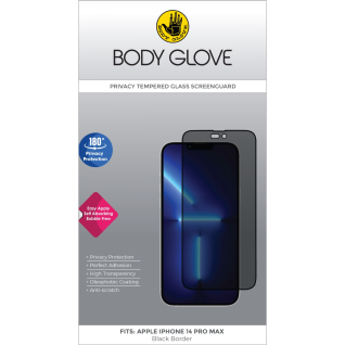 Body Glove Apple iPhone 14 Pro Max Privacy Tempered Glass Screenguard