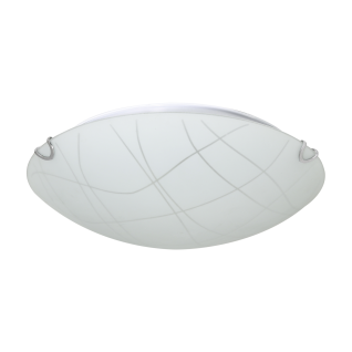 Eurolux Ceiling Surreal Grid Pattern Ceiling Light 300mm White