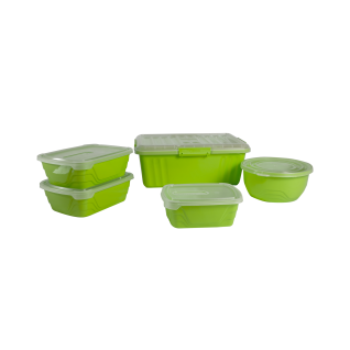 OTIMA 10 Piece Clear With Blue Lids Dragon Food Storage Combo