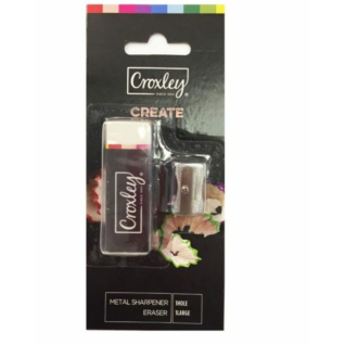 Croxley Create Eraser Plus Metal Sharpener