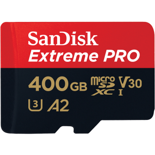 SanDisk Extreme Pro MicroSDXC 400GB+SD Adapter & Rescue Pro Deluxe 170MB/s