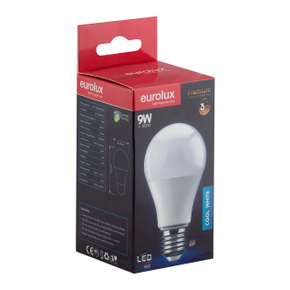 Eurolux LED A60 9w E27 Base Cool White