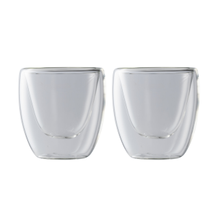Maxwell & Williams Blend Double Wall 80ml Espresso Cup - Set of 2
