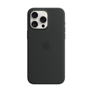 Apple iPhone 15 Pro Max Silicone Case with MagSafe Black