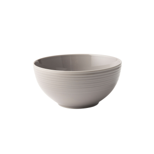 Jenna Clifford Embossed Lines Light Grey Cereal Bowl Set of 4