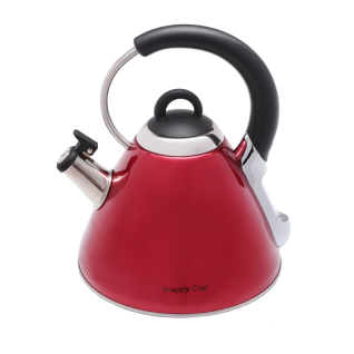 Snappy Chef 2.2 Litre Red Whistling Kettle