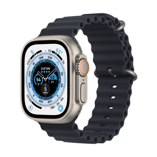 Apple Watch Ultra GPS + Cellular 49mm Titanium Case Midnight Ocean Band