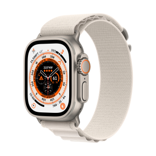 Apple Watch Ultra GPS + Cellular 49mm Titanium Case Starlight A Loop - M