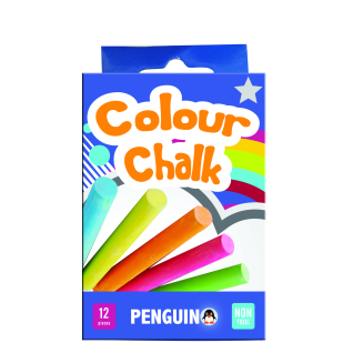 Penguin Chalk Colour Box Of 12