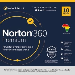 Norton 360 Premuim 75 GB 10 Devices