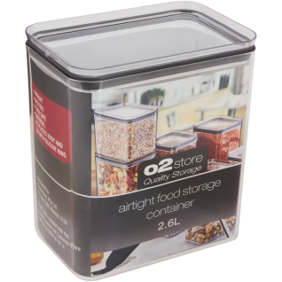 O2 Clear Airtight Storage Container 2.6L
