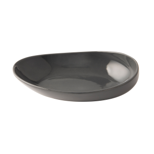 Omada Irregular Grey 29.8cm Oval Platter