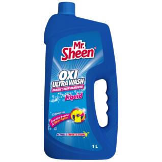 Mr Sheen Oxi Ultra Wash Fabric Stain Remover Liquid 1lt