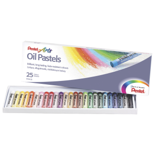 Pentel Oil Pastels Set of 25 Colours